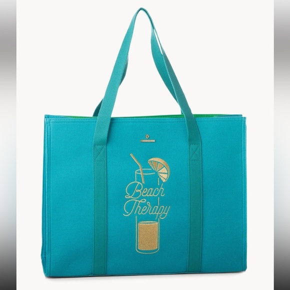 Spartina 449 Handbags - Spartina 449 | NWT Carry All Signature Belgium Linen Tote Beach Therapy Teal Bag